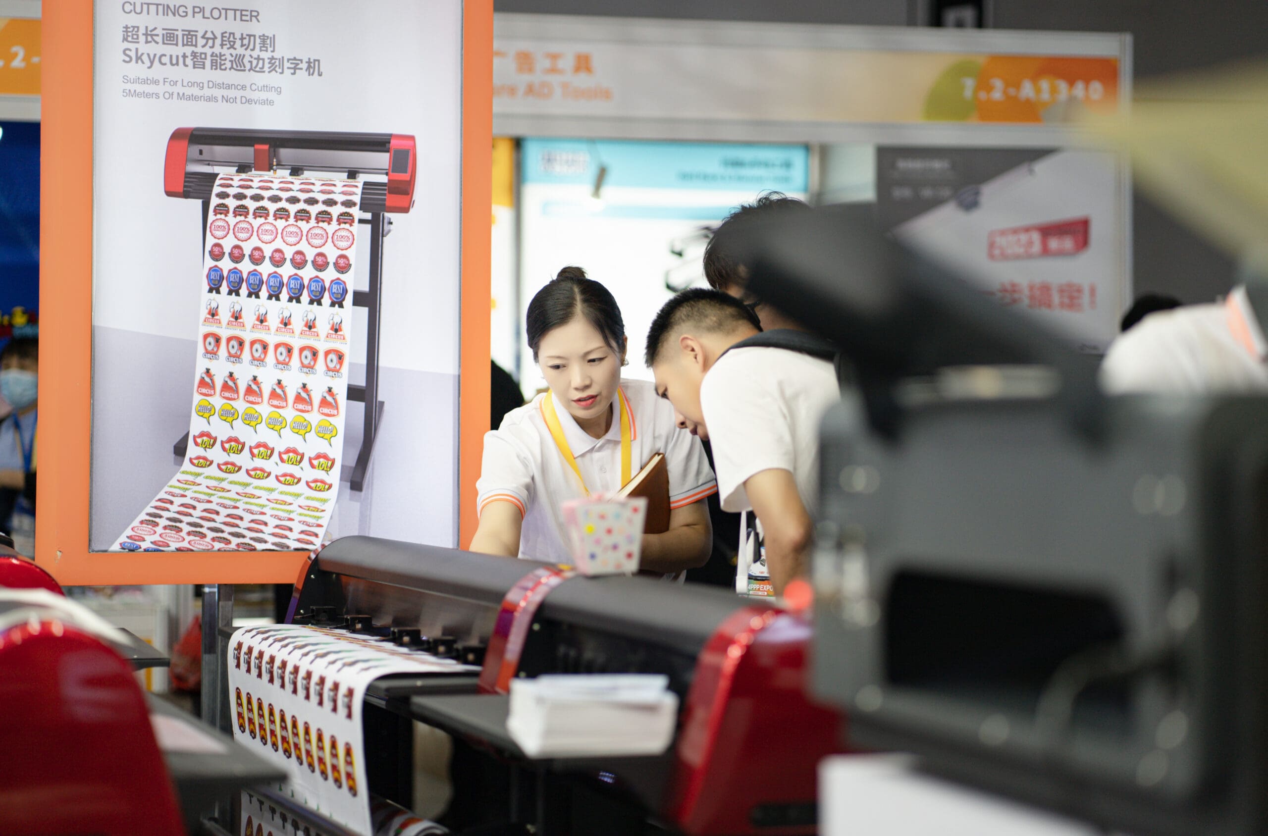 Skycut's Cutting Plotter showcasing its versatility in cutting various materials.